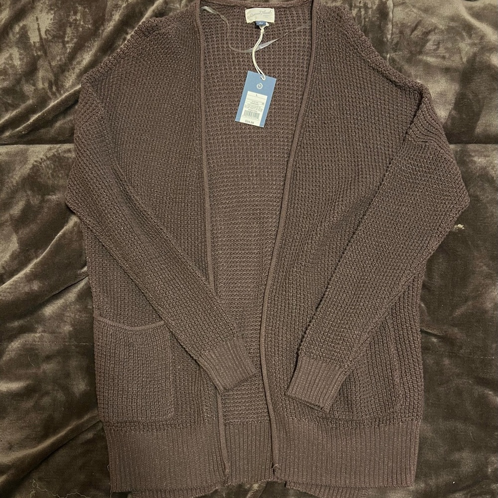 NWT universal threads brown cardigan size L